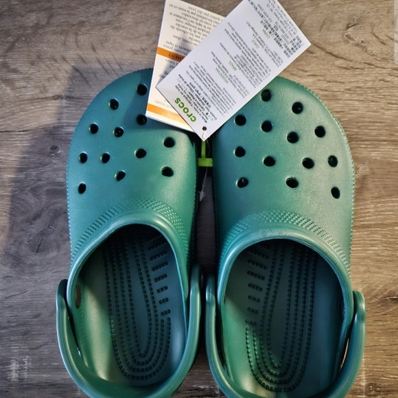 CROCS Shoes - Crocs Classic Lightweight Comfort Slip-On Sandals Green Men's 4/ Women's 6
